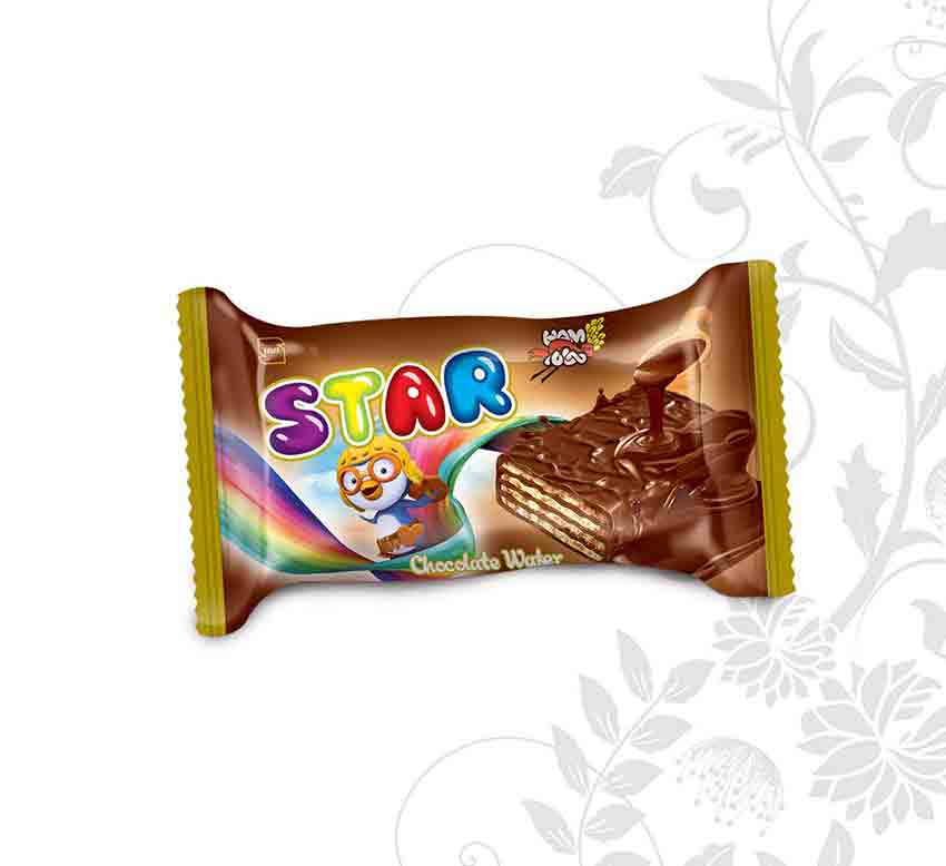 Chocolate Recouverte Gaufrette Star